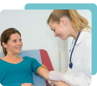 Phlebotomy Tech at work