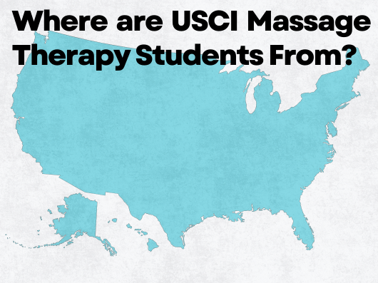 where are usci massage therapy students from in the USA