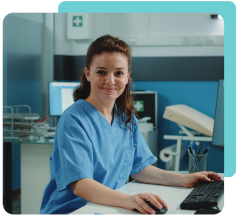 Medical Billing Student at work